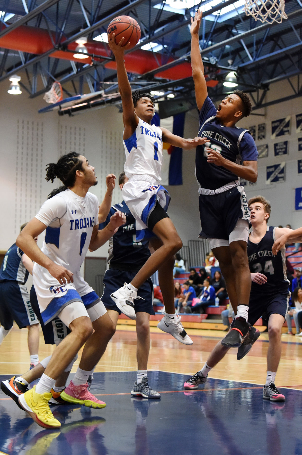 PHOTOS: Fountain-Fort Carson Trojans (58) Pine Creek Eagles (70)